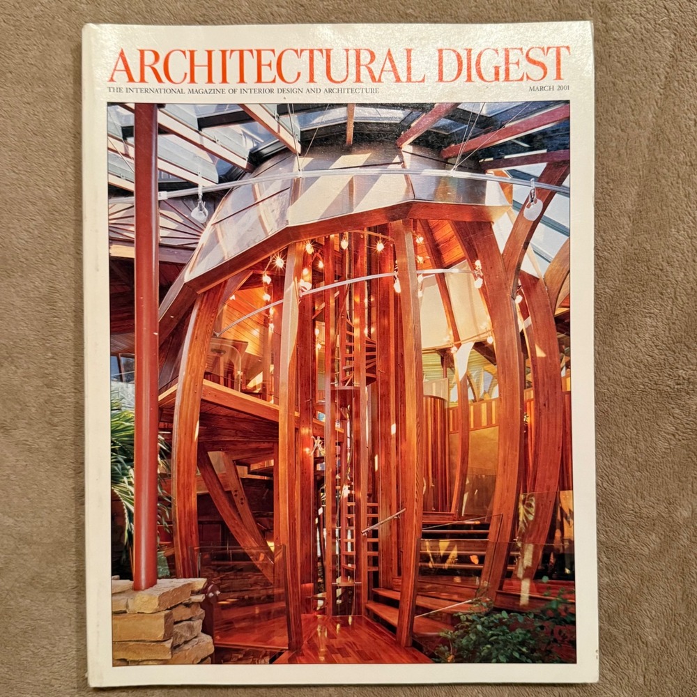 Architectural Digest Magazine March 2001 Interior Design Architecture Vintage